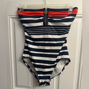 Michael Kors striped one-piece swimsuit